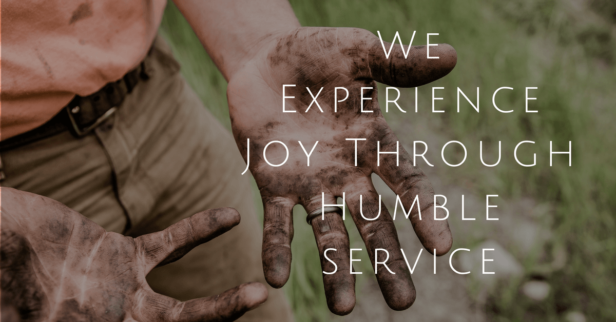Experiencing joy through humility
